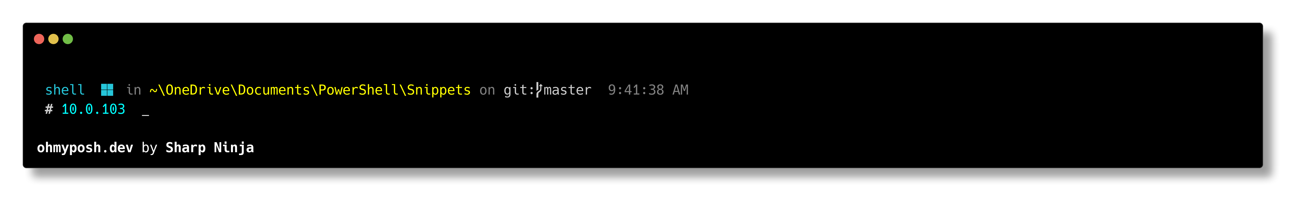 ninja.omp.json theme preview